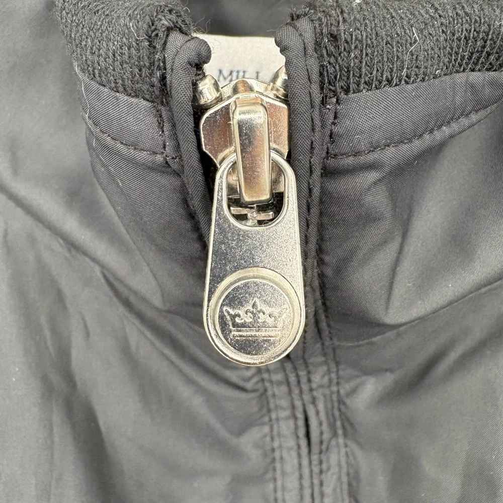 Peter Millar Hartford Jacket Mens XL Black Full Zip Windbreaker Bomber Golf
